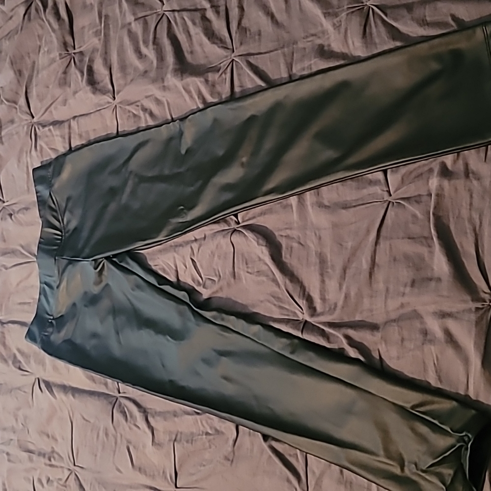 CY faux leather leggings size Medium